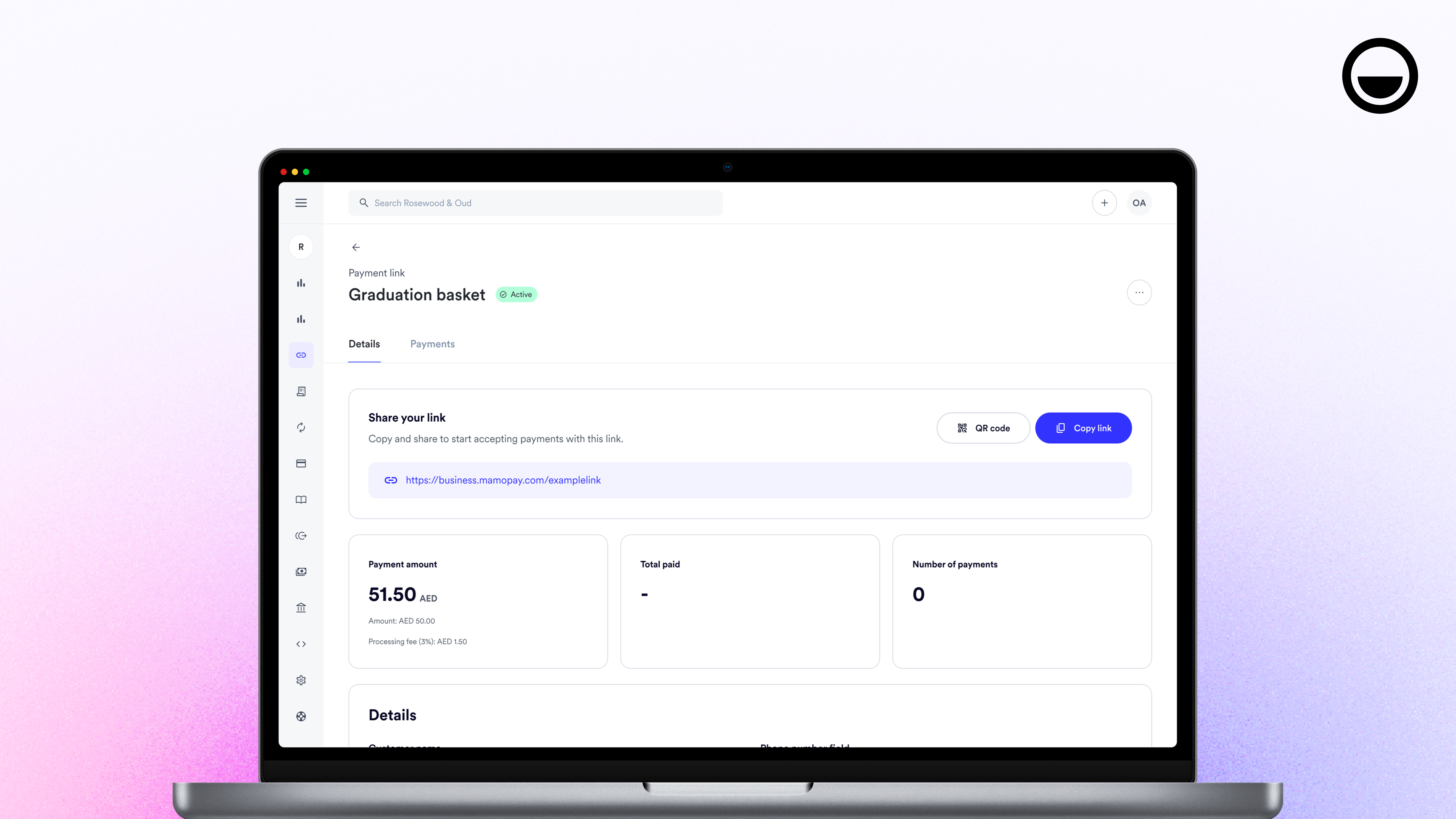 screenshot of Mamo Business